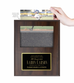4 X 6 INCH PHOTO PLAQUE HOLDS 3 X 5 PHOTO