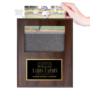 4 X 6 INCH PHOTO PLAQUE HOLDS 3 X 5 PHOTO