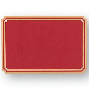 4 X 6 RED SCREENED PLATE