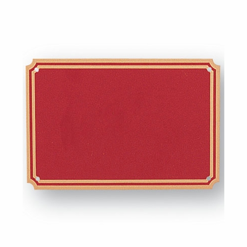 4 X 6 RED SCREENED PLATE