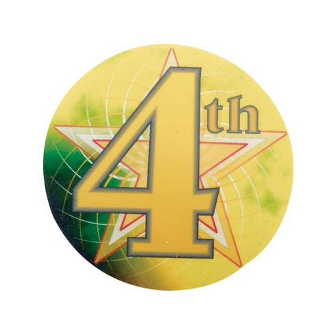 2 Inch in Diameter Round 4th Place Mylar Insert