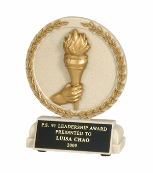 5-1/2 INCH ACHIEVEMENT STONE RESIN TROPHY