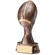 5-1/2 INCH ANTIQUE BRONZE RESIN FOOTBALL TROPHY