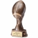5-1/2 INCH ANTIQUE BRONZE RESIN FOOTBALL TROPHY