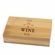 5-1/2 INCH BAMBOO WOOD TWO PIECE WINE TOOL KIT