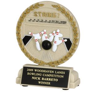 5-1/2 INCH BOWLING STONE RESIN TROPHY
