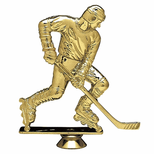 5-1/2 INCH GOLD PLASTIC ROLLER BLADE TROPHY FIGURE