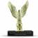 5-1/2 INCH HEIGHT MAJESTIC EAGLE TROPHY ON BLACK MARBLE BASE