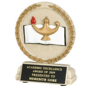 5-1/2 INCH LAMP OF LEARNING TROPHY