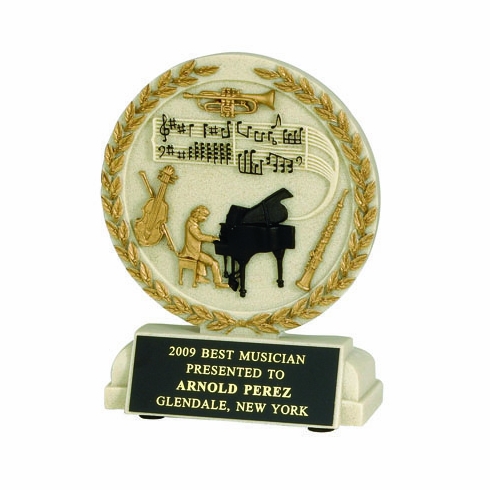 5-1/2 INCH MUSIC ORCHESTRA STONE RESIN