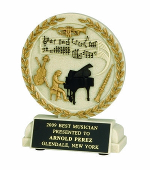 5-1/2 INCH MUSIC ORCHESTRA STONE RESIN