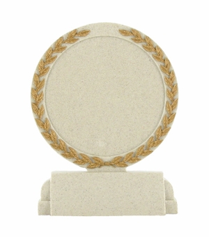 5-1/2 INCH STONE RESIN TROPHY PLAIN CENTER
