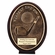 5-1/2" OVAL GOLF NEAREST TO PIN AWARD ANTIQUE RESIN GOLD