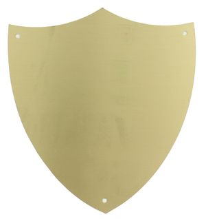 5-1/2 X 6 INCHES BRASS SHIELD