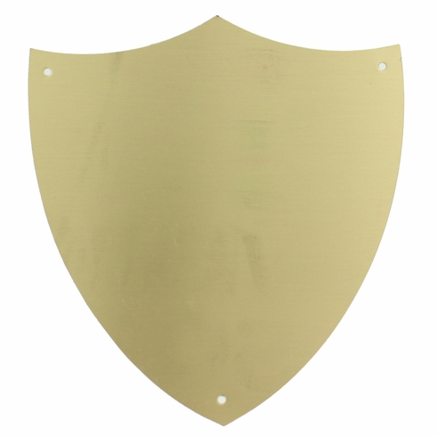 5-1/2 X 6 INCHES BRASS SHIELD