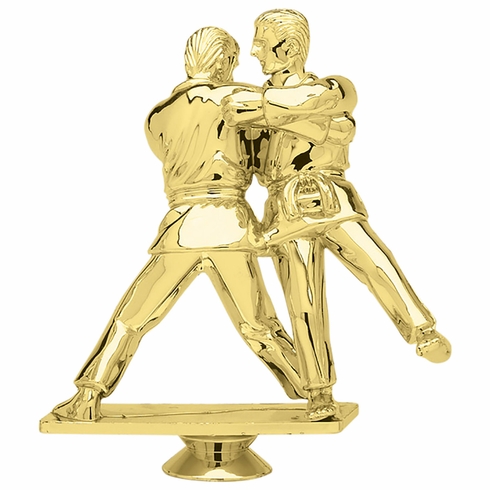 5-1/4 INCH DOUBLE MALE JUDO TROPHY FIGURE