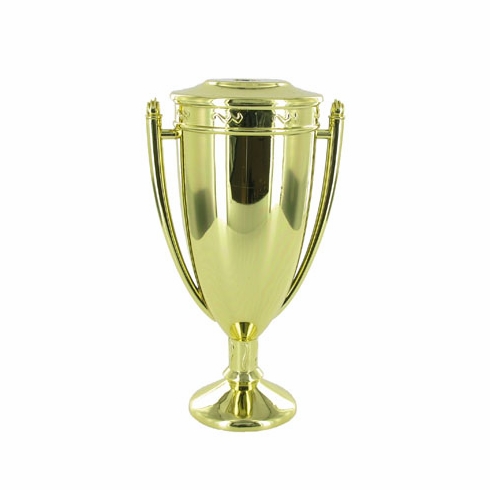5-1/4 INCH METAL CUP WITH LID, GOLD