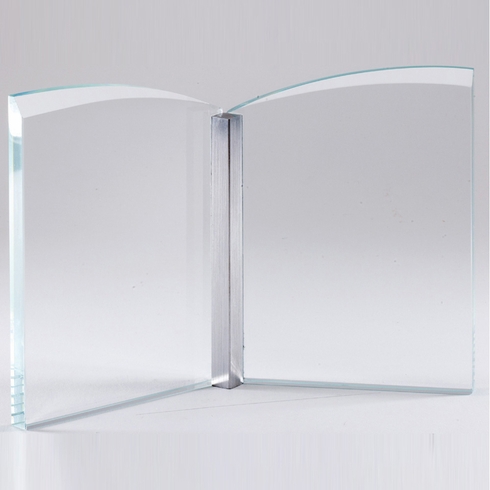 5-1/4 INCH OPTICAL CRYSTAL OPEN BOOK