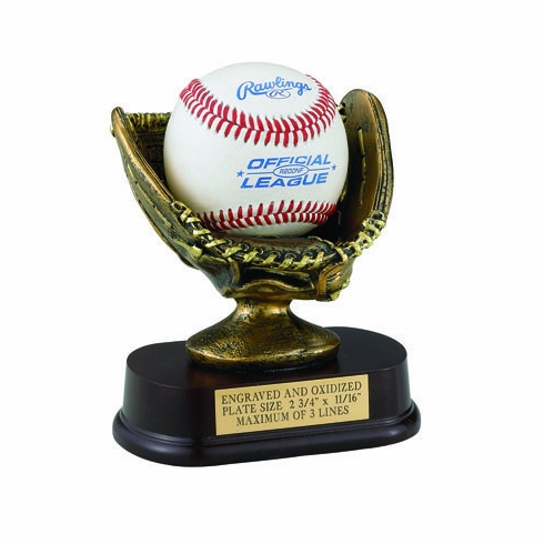 5 1/4 inch RESIN BASEBALL GLOVE