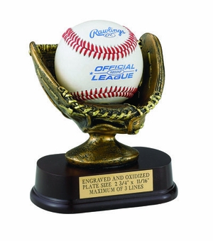 5 1/4 inch RESIN BASEBALL GLOVE