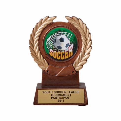 5-1/4 INCH RESIN TROPHY, TAKES 2 INCH INSERT