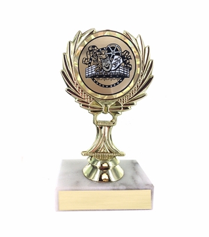 5-1/4 INCH TROPHY RISE WITH 2 INCH MYLAR DRAMA INSERT 