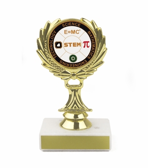 5-1/4 INCH TROPHY RISER WITH 2 INCH MYLAR STEM INSERT