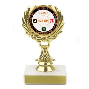 5-1/4 INCH TROPHY RISER WITH 2 INCH MYLAR STEM INSERT