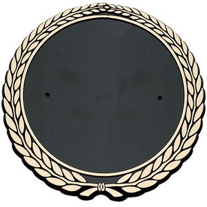 5-1/4 PLASTIC GOLD WREATH HOLDS 4 INCH INSERT