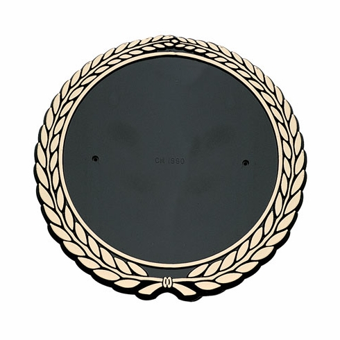 5-1/4 PLASTIC GOLD WREATH HOLDS 4 INCH INSERT