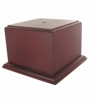 5-1/4 X 5-1/4 X 4-1/2 ROSEWOOD FINISH CUP OR BOWL BASE
