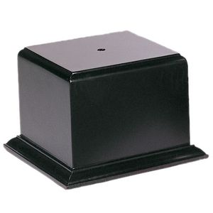 5 x 5-15/16 x 4 INCH SATIN FINISH BLACK BASE