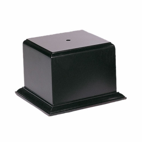 5-1/4 X 6-5/8 X 4-5/16 INCH SATIN FINISH BLACK BASE