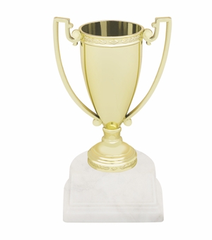 5-3/4 INCH HEAVY METAL DIE CAST TROPHY CUP 