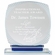 5-3/4 x 4-3/4 INCH AURORA BLUE CRYSTAL AWARD BLUE BASE 