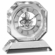 5-3/4 X 5-1/2 INCH SKELETON OCTAGON OPTICAL CRYSTAL CLOCK