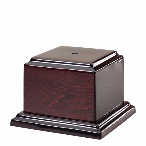 5-3/4 X 5-3/4 X 1 INCH HIGH GLOSS ROSEWOOD PIANO FINISH BASE