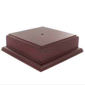 5-3/4 X 5-3/4 X 2-1/8 ROSEWOOD FINISH BASE FOR BOWL OR CUP