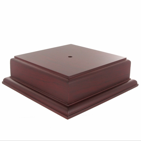5-3/4 X 5-3/4 X 2-1/8 ROSEWOOD FINISH BASE FOR BOWL OR CUP