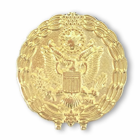 5/8 INCH 24K GOLD PLATED FEDERAL SERVICE RETIREMENT LAPEL PIN