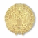 5/8 INCH 24K GOLD PLATED FEDERAL SERVICE RETIREMENT LAPEL PIN