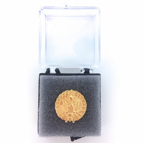 5/8 INCH 24K GOLD PLATED FEDERAL SERVICE RETIREMENT LAPEL PIN