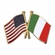 5/8 INCH AMERICAN/ITALIAN FLAGS