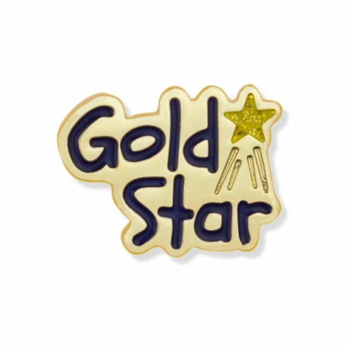 5/8 INCH GOLD STAR LAPEL PIN