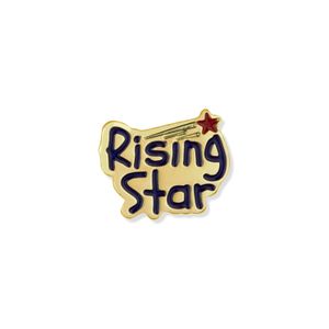 5/8 INCH RISING STAR LAPEL PIN