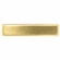 5/8" X 2-1/2" SATIN BRASS NAME BADGE WITH FUSED POSTS AND CLUTCH BACK