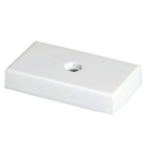 5/8 X 3-1/2 X 2 WHITE PLASTIC BASE