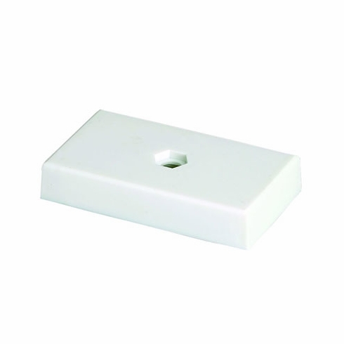 5/8 X 3-1/2 X 2 WHITE PLASTIC BASE