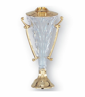 5 INCH CRYSTAL ACRYLIC CUP, LID