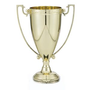 5 INCH DIE CAST ZINC BRIGHT GOLD METAL CUP